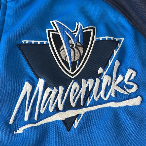 Adidas Originals Dallas Mavericks Trefoil Track Jacket Men's Medium Blue NBA - Picture 10 of 16